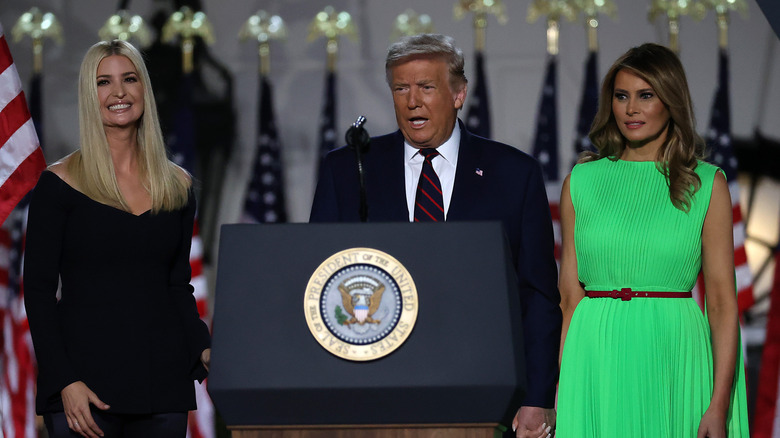 Melania Trump, Ivanka Trump, President Trump at 2020 RNC