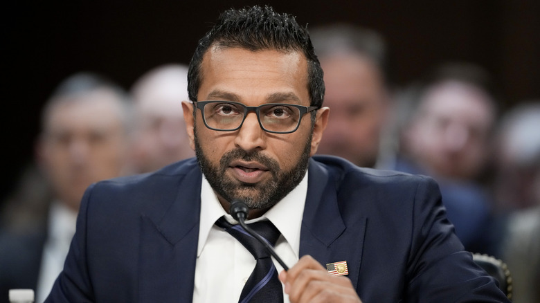 Kash Patel being questioned by the US Senate