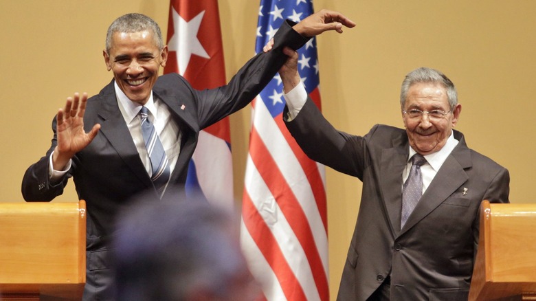 President Obama and Cuban President Castro, press conference