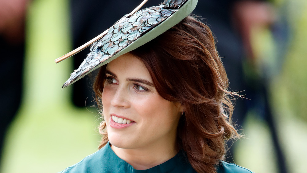 Princess Eugenie looking to the side