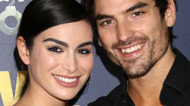 Ashley Iaconetti and Jared Haibon smile together