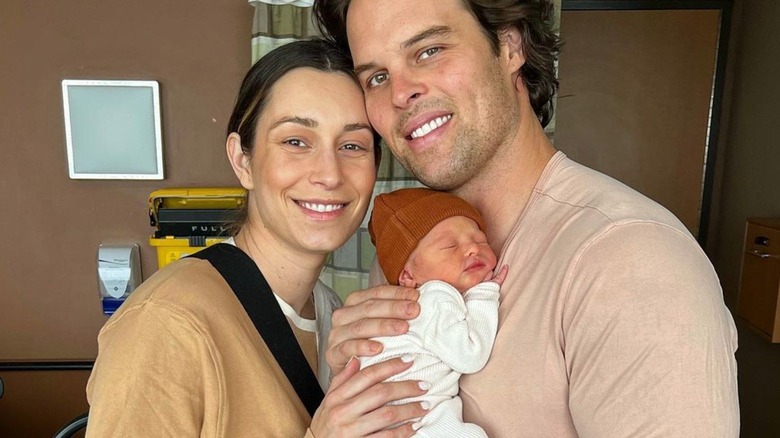 Kevin Wendt and Astrid Loch with their baby August