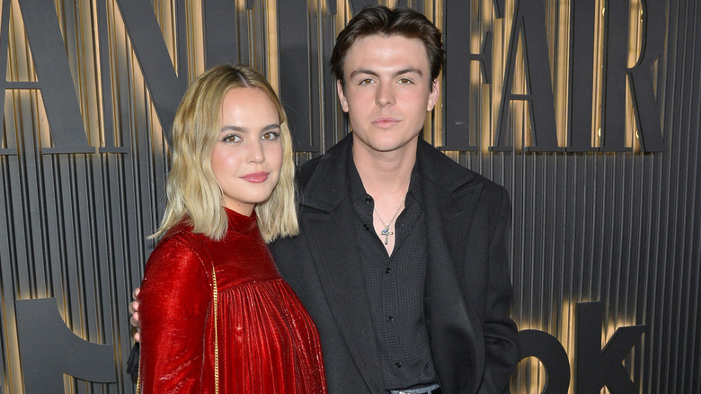 Bailee Madison posing with Blake Richardson