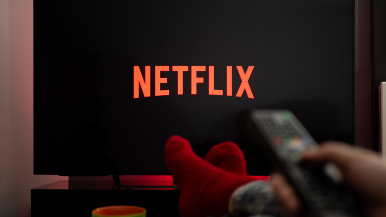 Person watching Netflix