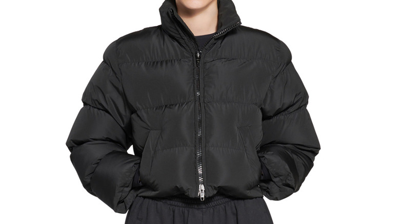 Shrunk Puffer in Black