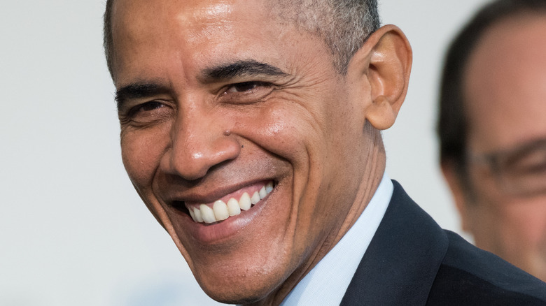 Barack Obama smiling