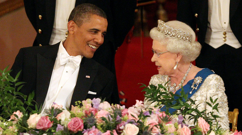 Barack Obama with Queen Elizabeth