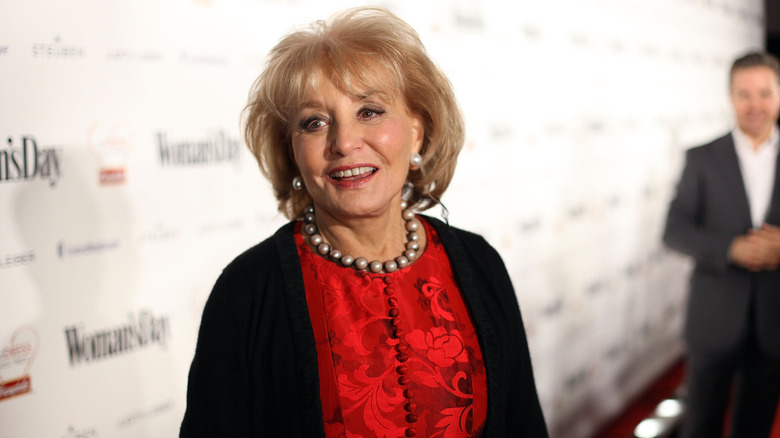 Barbara Walters posing