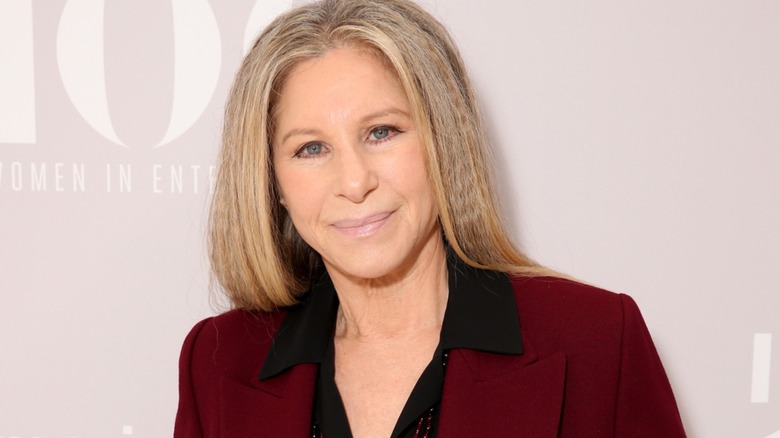 Barbra Streisand posing at an event