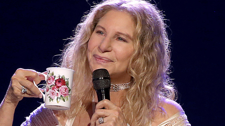 Barbra Streisand performing