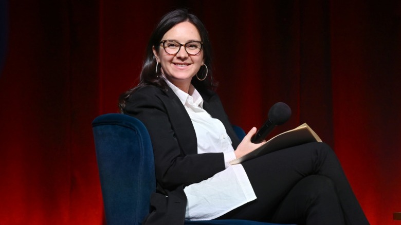 Bari Weiss speaks onstage at an event in New York City, NY (2024)