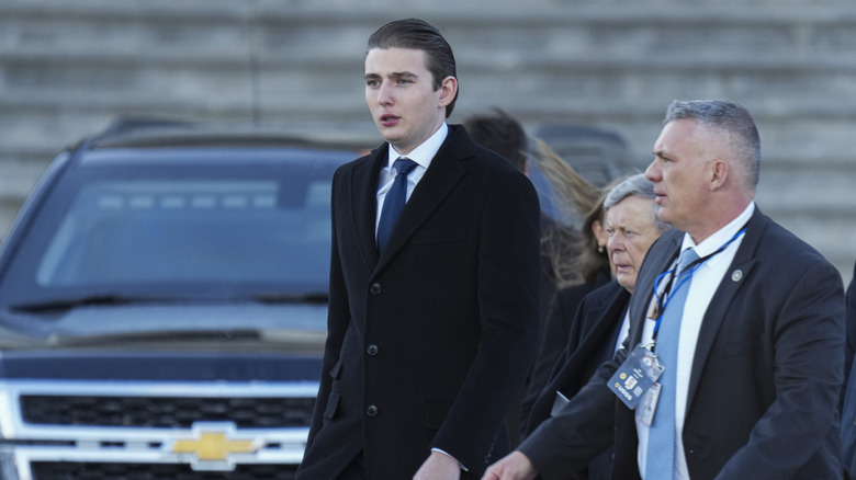 Barron Trump outside the United States Capitol