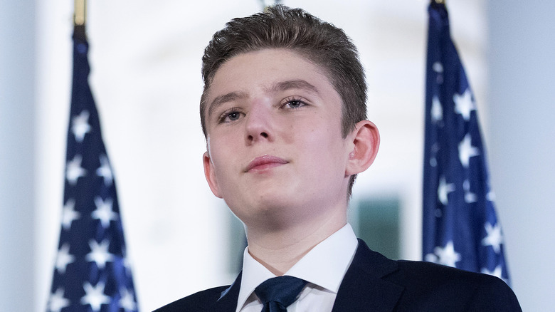 Barron Trump at an event