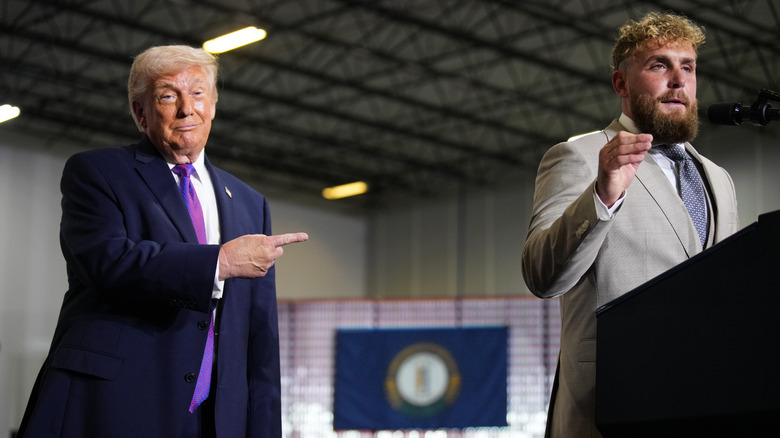 Donald Trump and Jake Paul