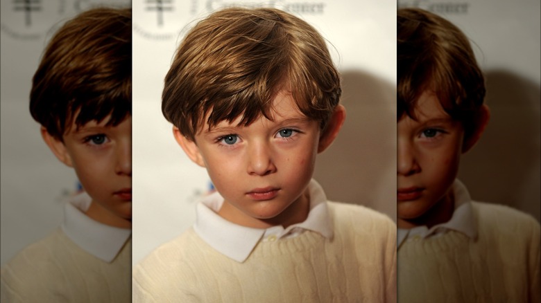 Barron Trump attends the 19th annual Bunny Hop hosted by the Associates Committee of The Society of Memorial Sloan-Kettering Cancer Center at FAO Schwarz on March 9, 2010 in New York City