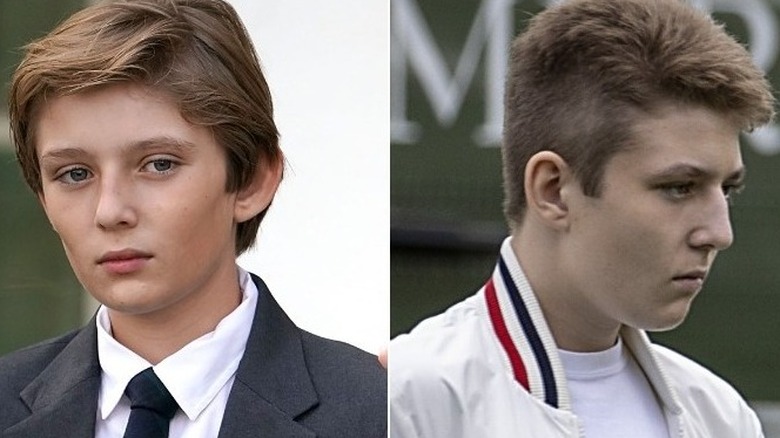 Barron Trump hairstyles