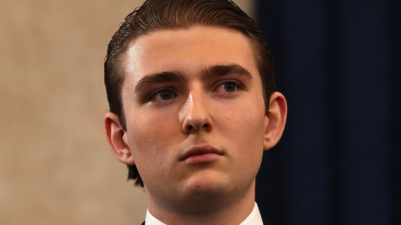 Barron Trump staring