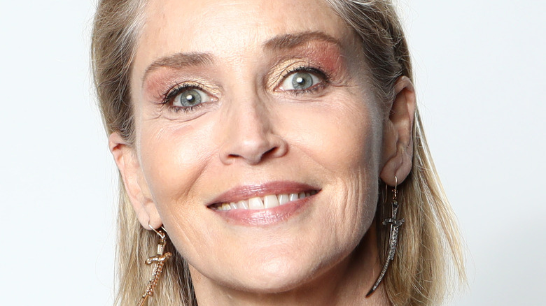 Sharon Stone smiles