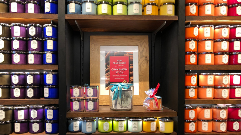 Bath & Body Works candle display