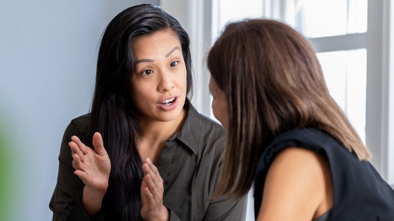 Women in conversation