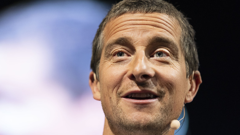 Bear Grylls talking, smiling