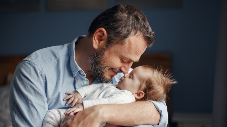 Baby and father