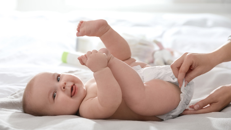 Baby in diaper