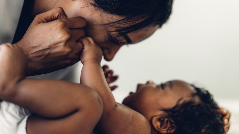 Baby and mother