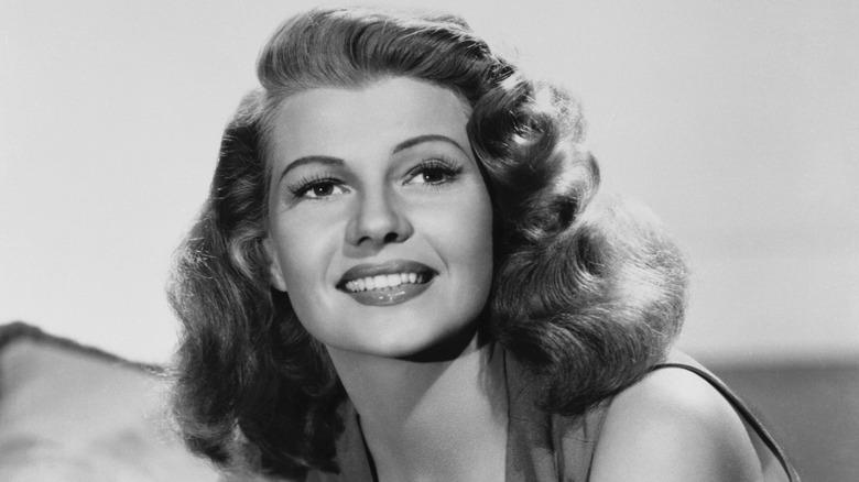 Rita Hayworth posing for a portrait