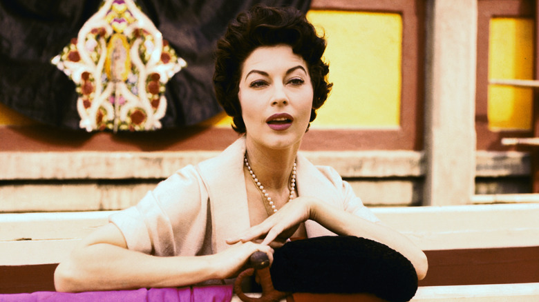 Ava Gardner posing for a photo