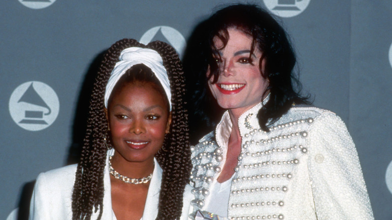 Michael Jackson and Janet Jackson in February 1993