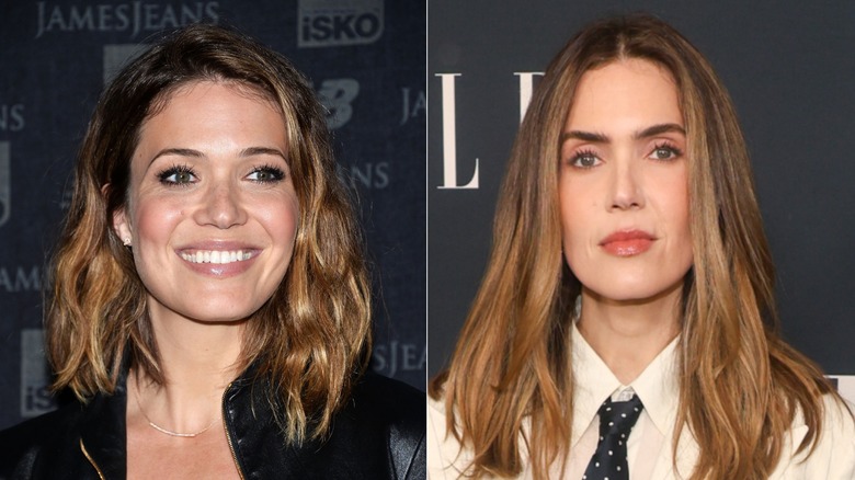 Mandy Moore photographed in Beverly Hills in 2014 & Mandy Moore attending 2025's Elle Women in Hollywood