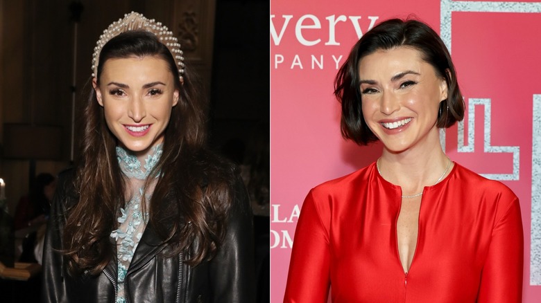 Split image of Bronwyn Newport before and after