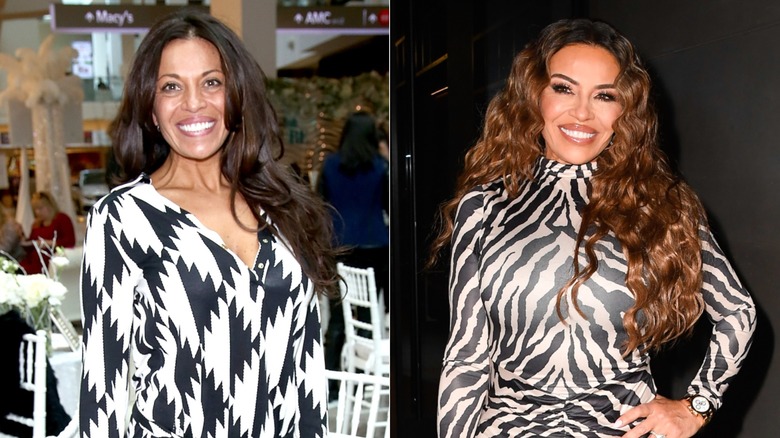 Split image of Dolores Catania before and after