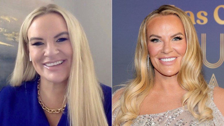 Split image of Heather Gay before and after