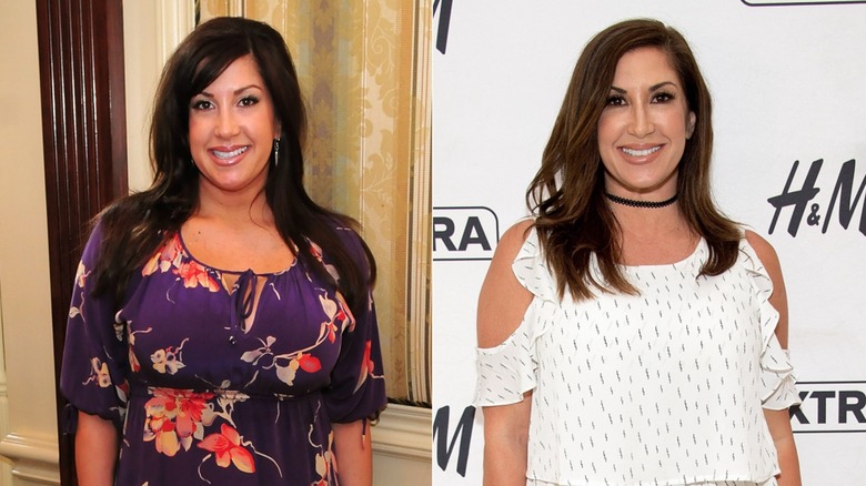 Split image of Jacqueline Laurita before and after