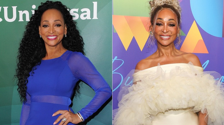 Split image of Karen Huger before and after