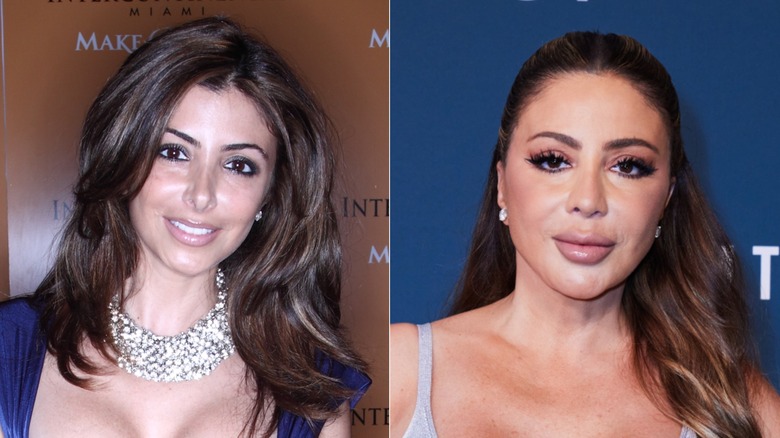 Split image of Larsa Pippen before and after