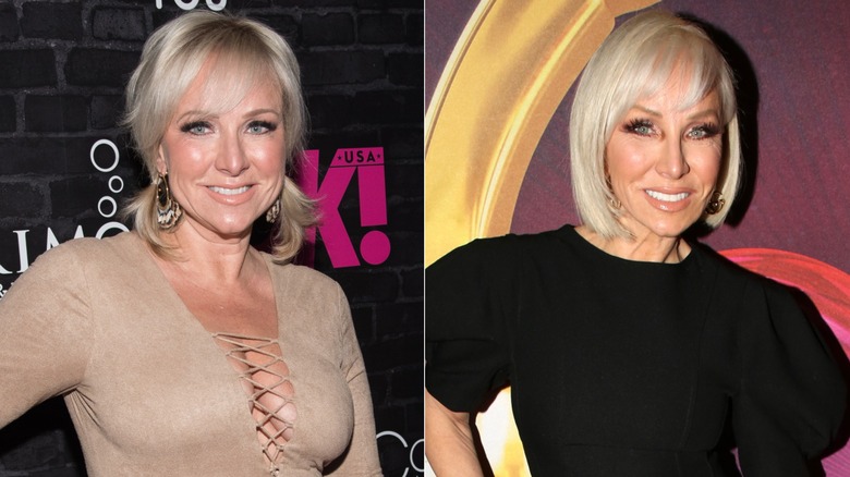 Split image of Margaret Josephs before and after