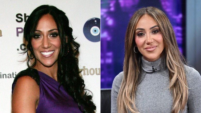 Split image of Melissa Gorga before and after