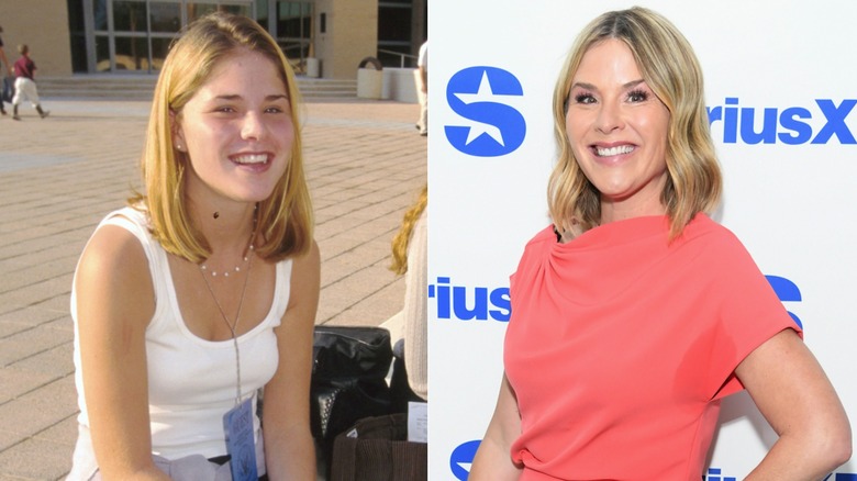Split image of Jenna Bush Hagar in 1997 and 2026
