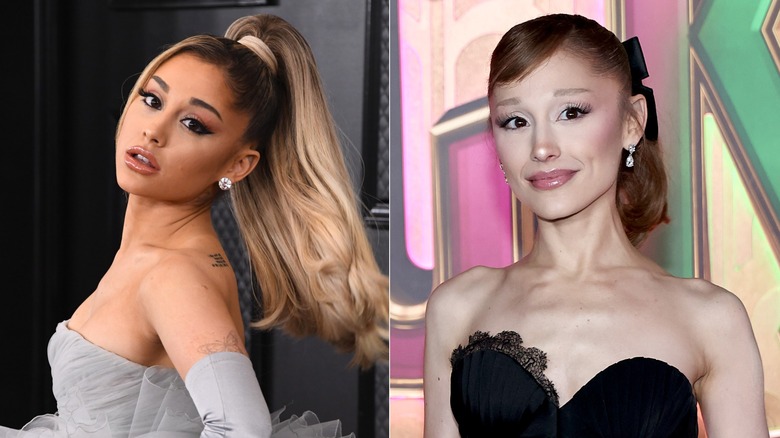Ariana Grande before and after losing weight
