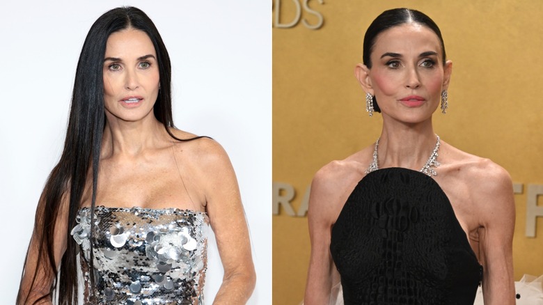 Demi Moore after weight loss in 2026 and before