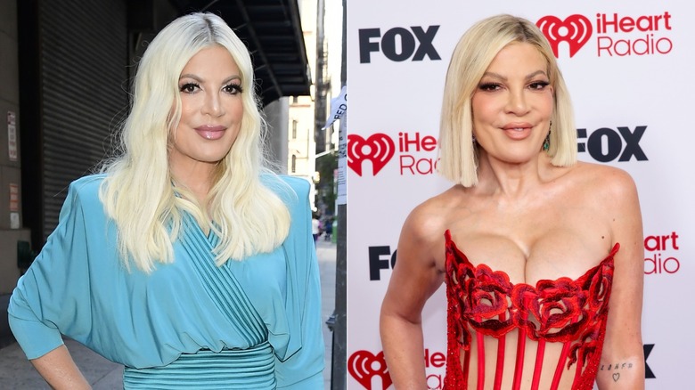 Tori Spelling before and after Ozempic
