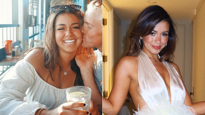 Split image of Jen Affleck in 2018 and 2025