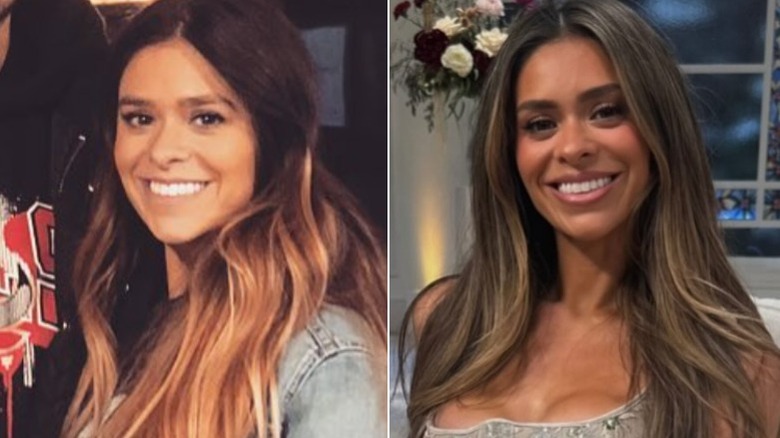 Split image of Taylor Frankie Paul in 2017 and 2025