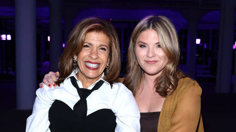 Hoda Kotb and Jenna Bush Hager sitting