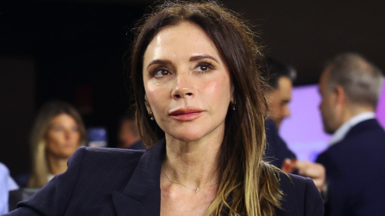 Victoria Beckham with neutral expression