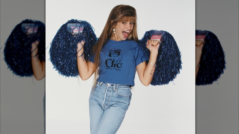 Danielle Fishel posing for a promo picture in 1995.