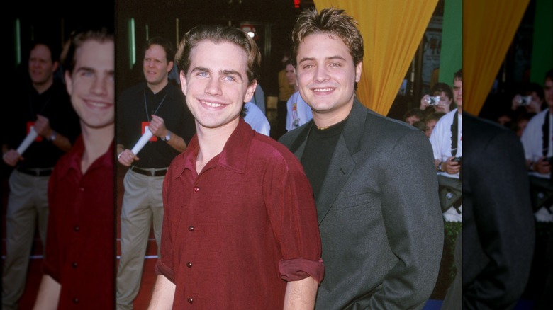 Rider Strong and Will Friedle attending the Toy Story 2 premiere.